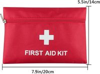 Mini trousse de premiers soins portable, sac d'urgence avec fournitures médicales pour le sport, les voyages, les activités de plein air, les cadeaux, la voiture, la maison, le bureau, 20*14cm
