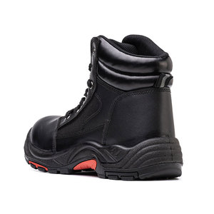 Vente chaude la moins chère chaussure industrielle de protection en cuir coupe moyenne chaussures de sécurité tactiques de travail à bout en acier pour hommes - Product Image 5