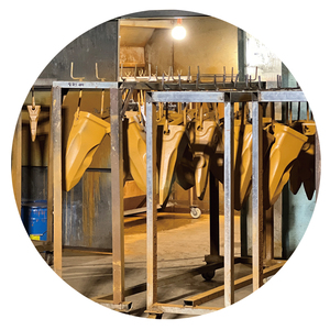 Esportazione in fabbrica di macchinari da costruzione durevoli accessori per escavatore in acciaio fusione benna denti adatti per la frantumazione di roccia mineraria - Product Image 2