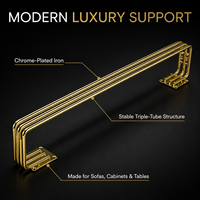 Supports de Meubles Élégants en Fer Multi-Tubes, Quincaillerie Métallique Polie pour Canapé, Armoire, Table, Décoration Domestique