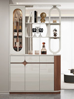 Meuble de Rangement Double Porte Style Luxe Léger et Moderne pour Entrée, Séparateur de Salon avec Rangement pour Chaussures dans le Couloir/Hall