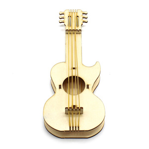 Mini kit de guitare en bois à monter soi-même pour enfants, jouet éducatif, projet scientifique, 8 à 13 ans, unisexe - Product Image 1