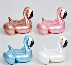 Offerta Speciale: Materassino Gonfiabile a Forma <span class=keywords><strong>di</strong></span> Fenicottero Oro <span class=keywords><strong>Rosa</strong></span>, Pieghevole e Impermeabile in PVC con Maniglie per Adulti, per <span class=keywords><strong>Piscina</strong></span> e Spiaggia - Product Image 2