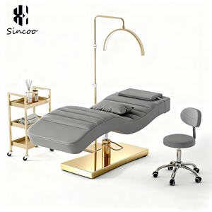 2025年最新トレンド 高級カスタムカラー 曲線デザイン フェイシャルベッド モダンサロン家具メーカー スパ マッサージ まつげエクステ ビューティースパ用 - Product Image 6