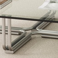 Table basse de style nordique de luxe pour petit appartement, inspirée du design ancien du Moyen-Orient, table d'appoint en verre trempé