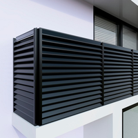 Grille de ventilation verticale en aluminium en forme de Z pour systèmes de ventilation extérieurs modernes de toits et murs, usage hôtelier