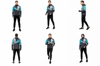Veste de course imperméable personnalisée avec fermeture éclair, polyester fin, saison printanière, séchage rapide et coupe-vent