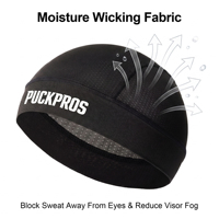 Casquette de hockey à séchage rapide, doublure de casque respirante en maille anti-transpiration pour le hockey sur glace, jeunes et adultes, vente en gros, logo personnalisé OEM