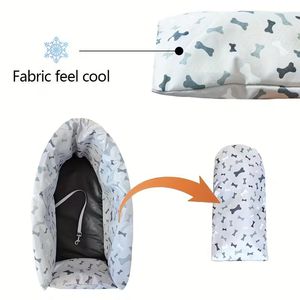 Funda Protectora Portátil para Asiento Trasero de Coche para Mascotas, Asiento Elevador Plegable de Poliéster para Viajes con Mascotas, Hamaca con Asa para Viajes al Aire Libre - Product Image 2