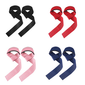 Sangles de musculation avec poignée antidérapante pour le soutien des poignets, équipement de fitness unisexe, sangles de soulevé de terre durables - Product Image 1