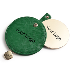 メーカーカスタマイズグリーンレザー片面鏡高級で美しい化粧鏡 - Product Image 5