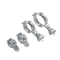 Support de tuyau en forme de O, charnière en acier au carbone M10, tête de connexion, pince de tuyau résistante à la corrosion, résistante aux vibrations