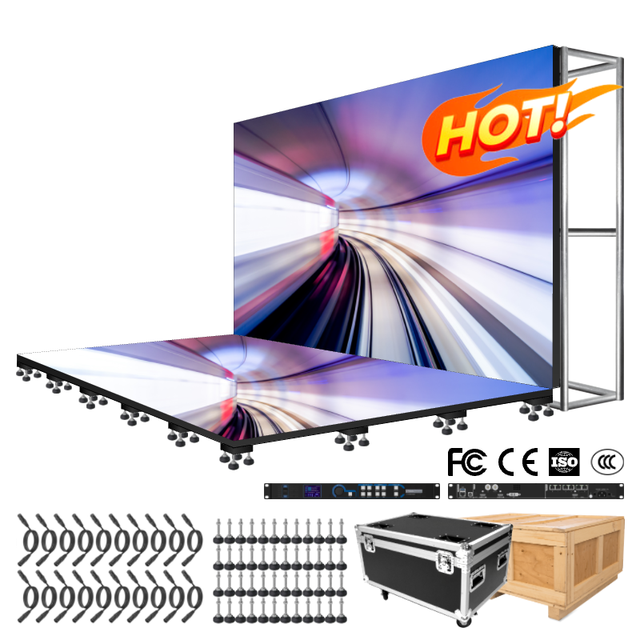 Modular P2.9 P3.91 Outdoor Interactive LED Dance Floor SMD Digital Tiles for Education Airport Retail Store Wall Displays