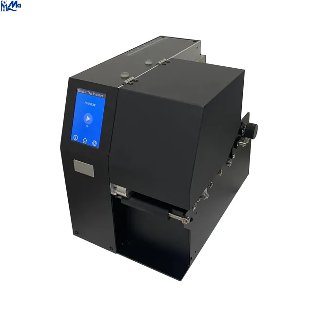4inch 25mm To106mm Industrial Thermal Transfer Printer for Metal Hangtags Clothing Tags with Custom Logo-DHM TP80 Model in Stock