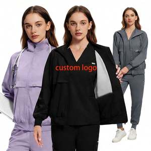 Conjuntos de Uniformes Médicos de Tallas Grandes para Enfermeras, Transpirables, Elásticos en 4 Direcciones - Product Image 1