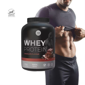 Polvo aislado de proteína de suero con sabor a Chocolate oscuro de alta nutrición, suplemento deportivo para músculos, embalaje de botella, polvo de proteína OEM - Product Image 1