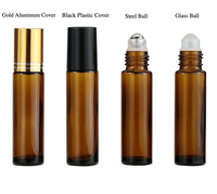 Botol Rollerball Kaca Coklat Kosong 10ml Custom Grosir dari Pabrik Chenlan untuk Parfum, Krim Mata, dan Isi Ulang Minyak Esensial