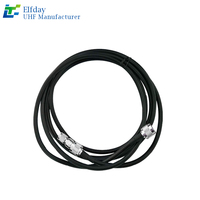 Cable de Extensión para Alimentador RFID RG58/5D-FB/7D-FB, Protocolo ISO 18000-6C, Distancia de Lectura de 8 cm, Longitud Personalizable, Conectores TNC/SMA/N