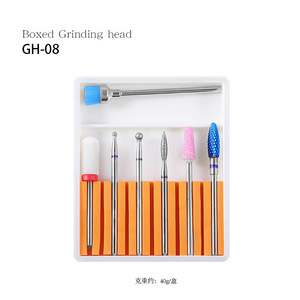 Ceramic Tungsten Stainless Steel Diamond Nail <b>Drill</b> <b>Bits</b> Set Manicure Pedicure Grinding Head for Electric Nail <b>Drill</b> Machine - Product Image 5