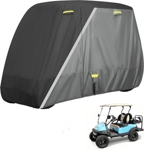 Housse de voiturette de golf OEM 2/4/4+2 places pour Yamaha EZGO Club Car, imperméable, coupe-vent, durable, avec 3 portes à fermeture éclair - Product Image 5