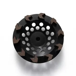 Mola per pavimenti da 7 "mola diamantata Turbo Cup mola per lucidatura da 180mm forma speciale utilizzata per calcestruzzo, muratura, ecc.