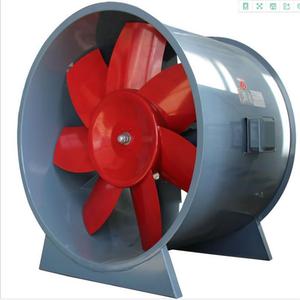 Ventilateur axial haute température à pales en acier au carbone et en acier inoxydable, monté sur conduit, électrique, pour la protection incendie et la ventilation - Product Image 1