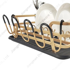 Draining Dish <b>Rack</b> With Tray Quick Dry Square Kitchen Sink Countertop Storage For Dishes <b>Plates</b> Chopsticks - Product Image 3