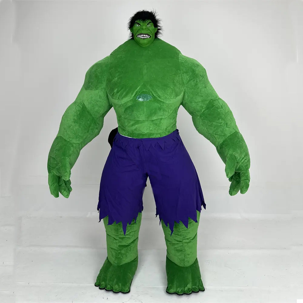 green emerald velvet dress Adult Giant Inflatable Alien Pick Me Up Blow Up Costume Suit Jumpsuit
