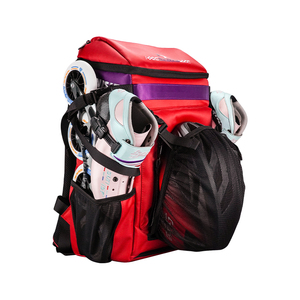 Sac à dos pour patins à roulettes en ligne, durable, résistant à l'eau, compartiment pour casque, transport d'équipement, sports de plein air, enfants et adultes, sac de patinage de vitesse - Product Image 1