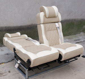 Siège-lit pliable en cuir imperméable et peu encombrant pour <span class=keywords><strong>camping</strong></span>-<span class=keywords><strong>car</strong></span>, transformable en lit pour Sprinter Van - Product Image 1