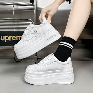 2025 baskets à logo personnalisé chaussures à plateforme épaisse <span class=keywords><strong>pour</strong></span> femmes baskets blanches confortables baskets Basket <span class=keywords><strong>pour</strong></span> <span class=keywords><strong>femme</strong></span> fabriquées sur mesure - Product Image 4