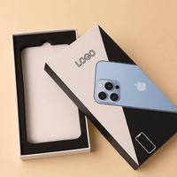Boîte de téléphone de luxe avec logo personnalisé Boîte de téléphone en papier générique avec avantage UV Insert en mousse Eva pour téléphone portable à usage industriel