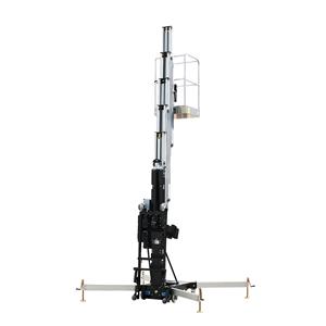 Plateforme élévatrice verticale hydraulique portable 10m 12m à deux mâts, élévateur électrique en alliage d'aluminium à vendre - Product Image 3