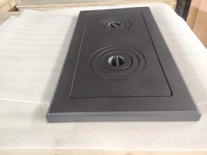 Piastre in <span class=keywords><strong>Ghisa</strong></span> per Stufa a Legna. con Due Fornelli. È possibile modificare la dimensione dell'apertura di cottura - Product Image 6
