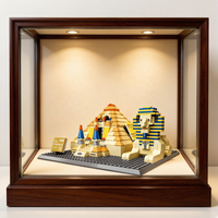 Architektur-Bausteine Große Pyramide von Gizeh Modell Kairo Ägypten Wahrzeichen DIY Baustein-Set ABS Lernspielzeug OEM-Hersteller