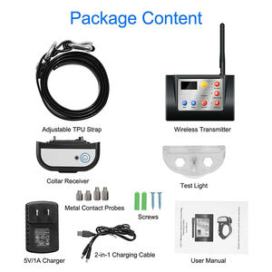 Clôture électrique temporaire pour chien, 2 en 1, collier d'entraînement, télécommande sans fil avec collier d'entraînement, m - Product Image 2