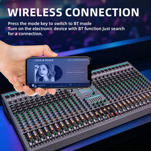 Console de mixage audio numérique TG26 99 DSP avec effet de réverbération, 26 canaux, mixeur audio USB - Product Image 2