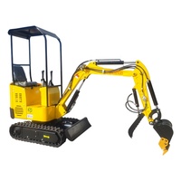 Nueva Retroexcavadora Compacta Eléctrica Kubota de 1 Tonelada con Brazo de Agarre y Accesorios, Pequeña Retroexcavadora a Precios Económicos