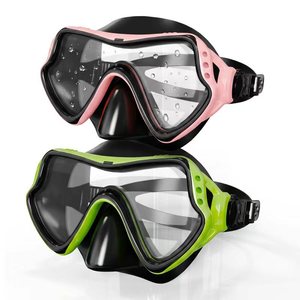 Maschera Subacquea Panoramica HD in Vetro Temperato <span class=keywords><strong>con</strong></span> Copertura Nasale Anti-Appannamento per Adulti e Adolescenti - Product Image 1