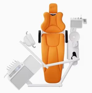 Electric <strong>Dental</strong> <strong>Chair</strong> <strong>Unit</strong> with LED Light, Adjustable Headrest &amp; Suction System - Product Image 2