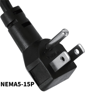 Yg Amerikaanse <span class=keywords><strong>3</strong></span>-Pins Nema 5-15P Stekker 6ft Koperen Netsnoer 15a Nominale <span class=keywords><strong>3</strong></span>-Way Geaarde Verlengkabel Haakse Ip20 Pvc Draad Thuis - Product Image 1