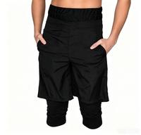 Shorts de bain halal pour hommes avec ceinture élastique résistante à l'eau, couvrant le nombril et les genoux, Ramadan 2026