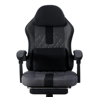 Chaise de jeu personnalisée d'usine, chaise d'ordinateur de course économique avec accoudoirs articulés en cuir PU et base en acier pour salles de jeux à domicile