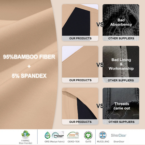 Culotte menstruelle à protection intégrale à 4 couches, durable, flux abondant, anti-fuite, sous-vêtements menstruels pour femmes - Product Image 6