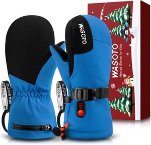 <span class=keywords><strong>Guanti</strong></span> <span class=keywords><strong>Invernali</strong></span> Ricaricabili 3000mAh in Poliestere Impermeabile Compatibili con Touchscreen per Bambini e Neonati per Snowboard e Sci - Product Image 1