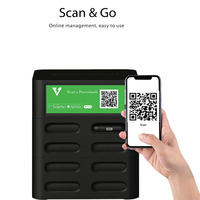 Kiosque de location de batteries externes, station de recharge de téléphone, station de location de batteries externes avec lecteur de carte, distributeur automatique avec CE/FCC/ROHS