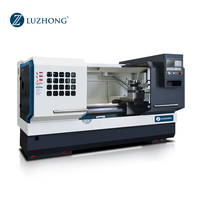 Tour CNC à lit plat horizontal à usage moyen, économique, CAK6161, avec tourelle électrique à 4 positions et broche de 52 mm, fabriqué en Chine