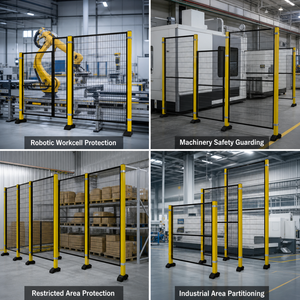 Sistema Modular <span class=keywords><strong>de</strong></span> Protección Perimetral, Panel <span class=keywords><strong>de</strong></span> Seguridad Amarillo para Protección <span class=keywords><strong>de</strong></span> Máquinas en Líneas <span class=keywords><strong>de</strong></span> Automatización Robótica - Product Image 6