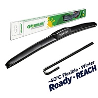 Limpiaparabrisas Híbrido YOUNGLOOK con Marco Resistente a la Corrosión de 14-28 Pulgadas, Compatible con Roadster y la Mayoría de los SUV, Preparado para Monzón, MOQ 50, RoHS