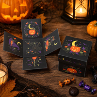 Nouvelle Carte d'Halloween 2026 Imprimée Numérique Recto-Verso avec Motifs Fantômes et Citrouilles Effrayants, en Carton Créatif, pour Fête Surprise à Effet Explosif